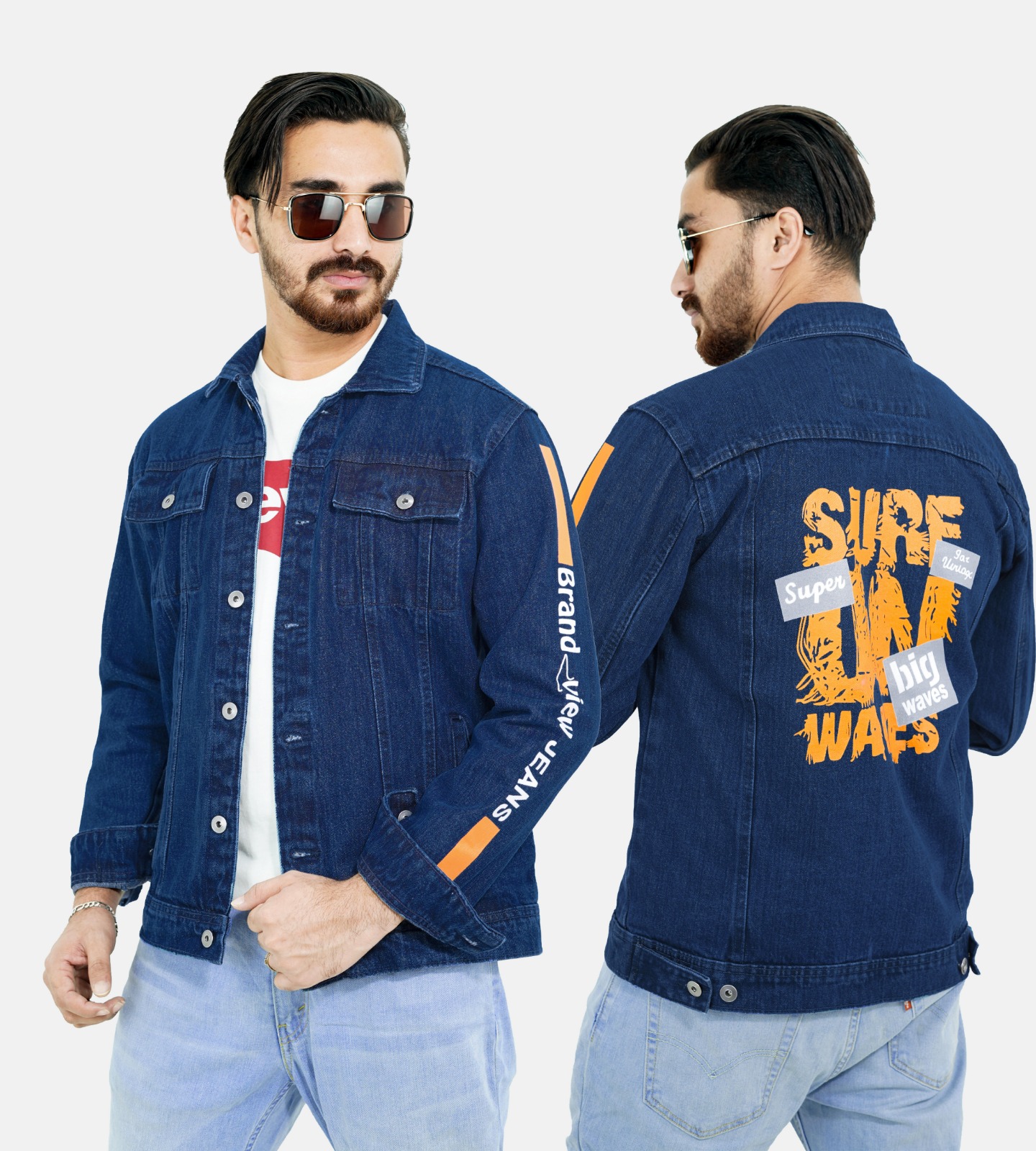 DENIM JAKET- (SURF- BLUE)