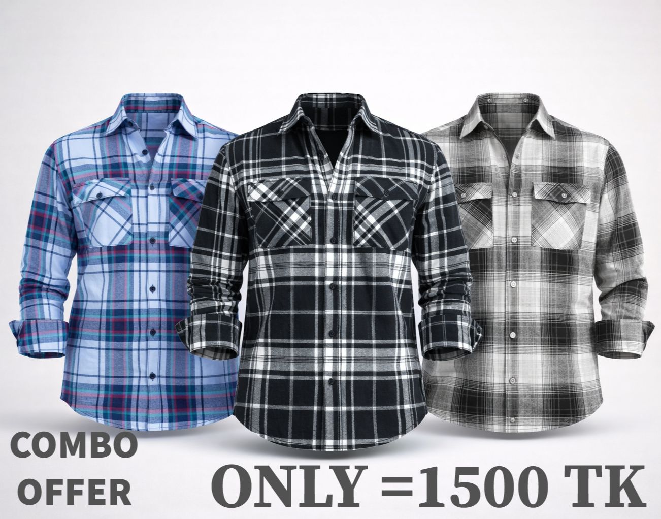 Combo Flannel Shirt-(4)